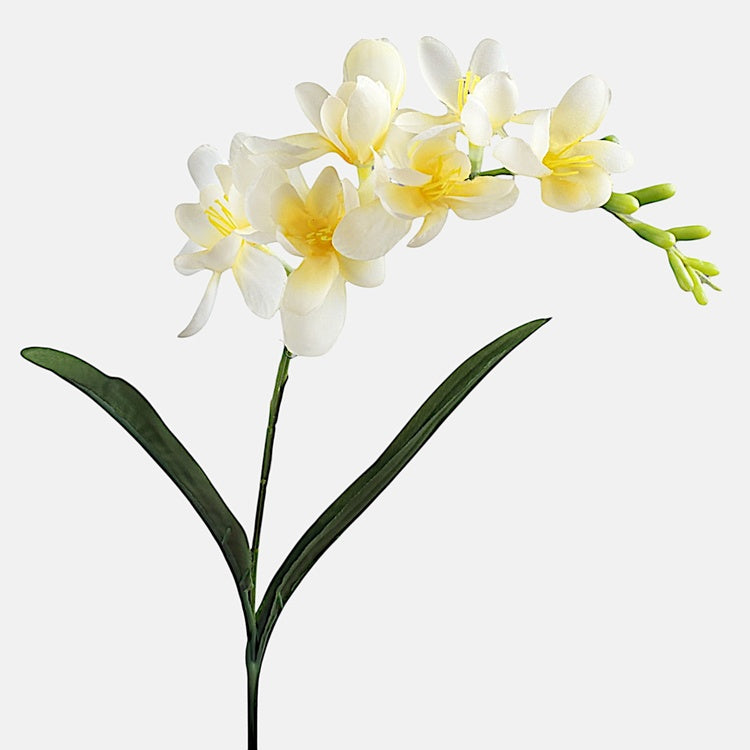 Helekollane freesia kunstlill 56 cm - Kunstlilled