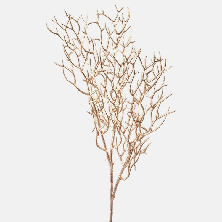 Kullavärvi metallist dekoratiivoks 78 cm - Kunstlilled
