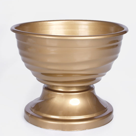 Kullanvärinen kukkaruukku 18 cm - Tekokukat