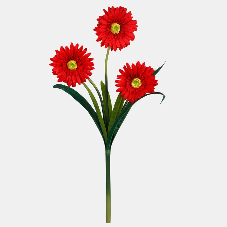 Punane gerbera kunstlill 3 tk 55 cm - Kunstlilled