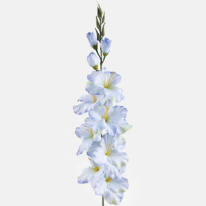 Sininen-vihreä satiininen tekomiekkalilja 78 cm