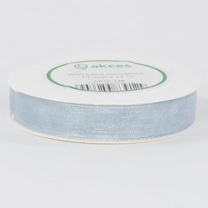 Hopeanvärinen koristenauha, 12 mm