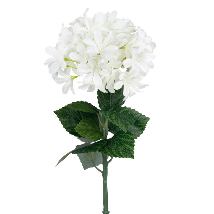 White Hortensia kunstlill 68 cm - Kunstlilled