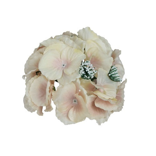 Kreemivärvi Hortensia kunstlillepea Ø17 cm - Kunstlilled