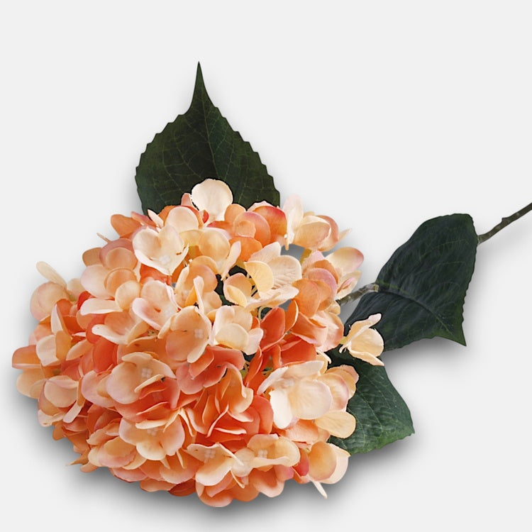 Virsikuvärvi hortensia kunstlill 88 cm - Kunstlilled