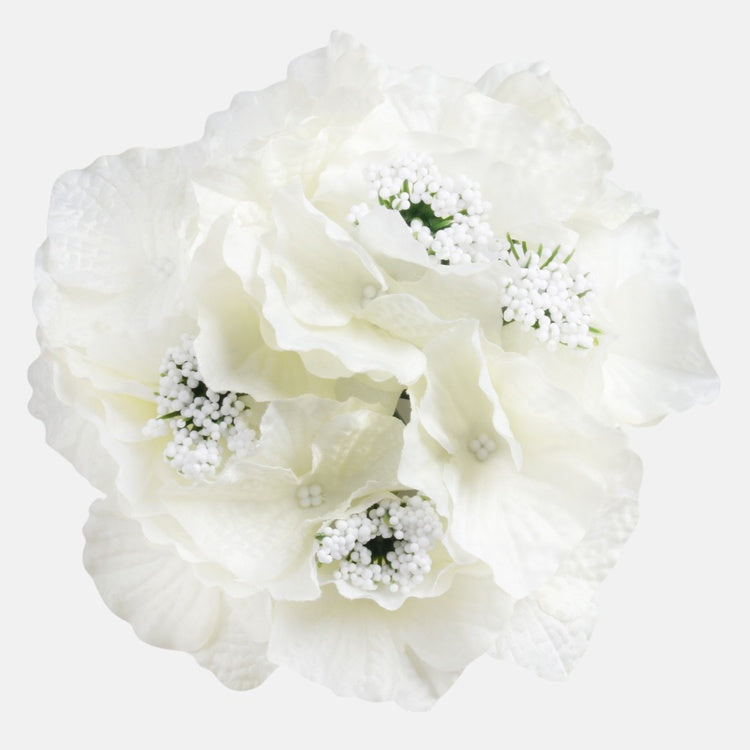 Kreemivärvi Hortensia kunstlillepea Ø16 cm - Kunstlilled