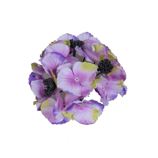 Hortensia kunstlillepea lilla-heleroheline Ø17 cm - Kunstlilled