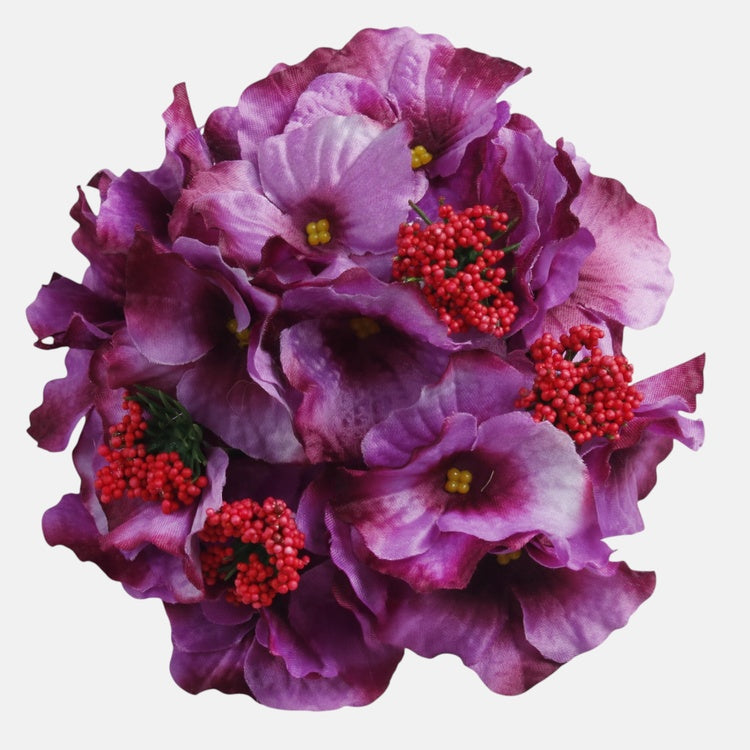 Purple Hortensia kunstlillepea Ø16 cm - Kunstlilled
