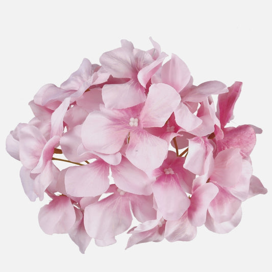 Vaaleanpunainen hortensia tekokukkapää Ø16 cm - Tekokukat