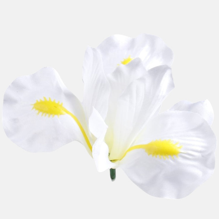 Kreemivärvi iirise kunstlillepea Ø10 cm - Kunstlilled