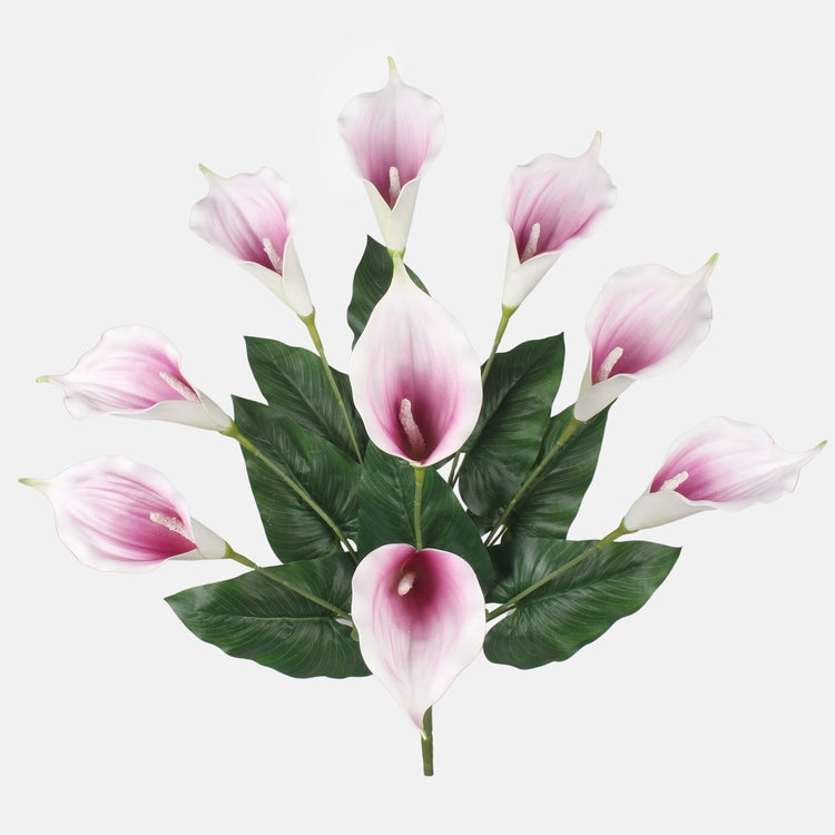 Kalla kunstlillebukett roosa-kreem 54 cm - Kunstlilled