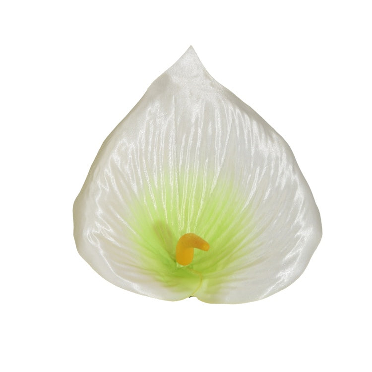 Kreemjas satiin calla kunstlillepea 12 cm - Kunstlilled