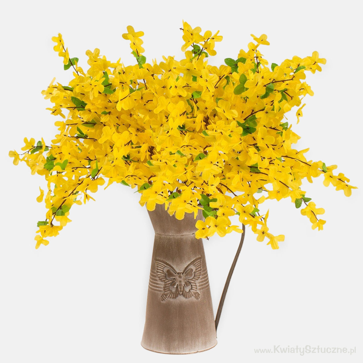 Keltainen onnenpensas – tekokukka, 52 cm