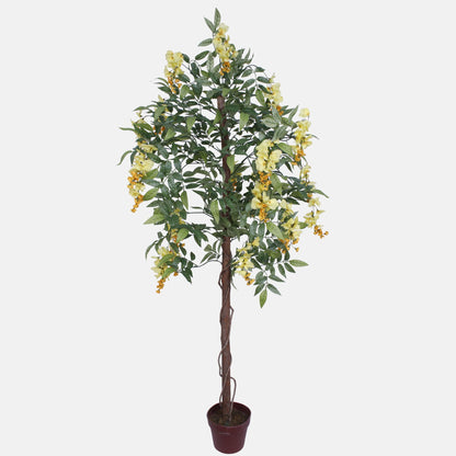 Keltainen sinisade – tekopuu, 150 cm
