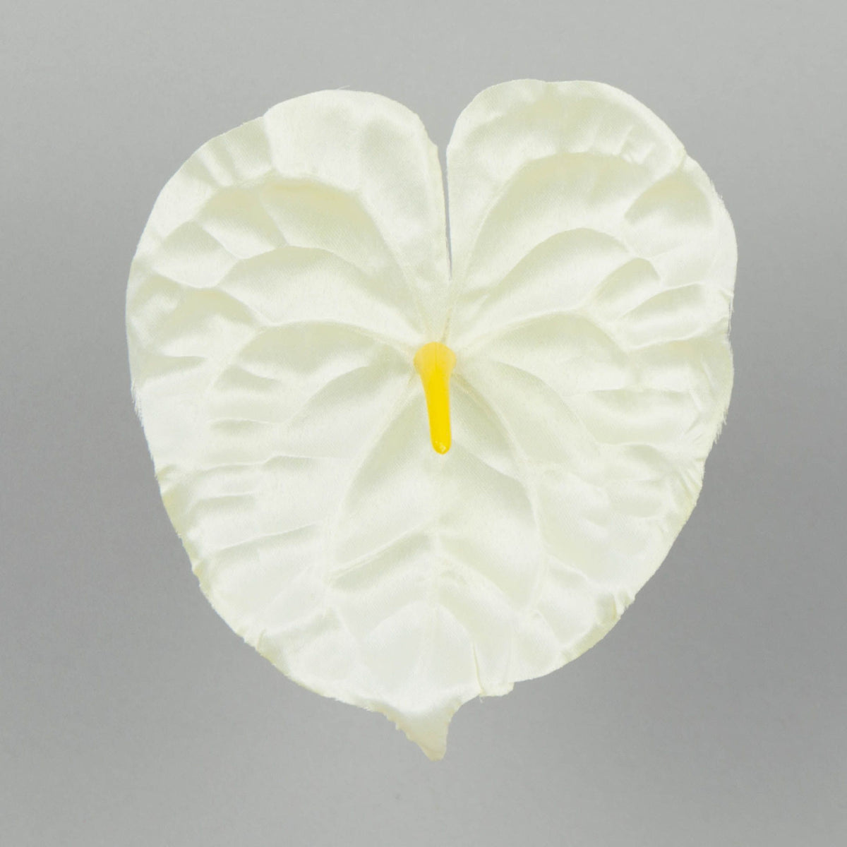 Kermanvärinen flamingonkukka – tekokukkapää, 14 cm, 12 kpl