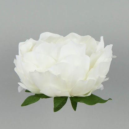Kermanvärinen tekopionin kukkapää, 7.5 cm
