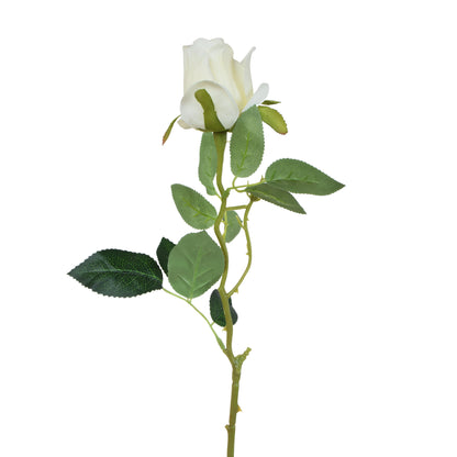 Kermanvärinen tekoruusun kukkavarsi, 67 cm