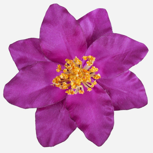 Clematis kunstlillepea lilla/kollane Ø12 cm - Kunstlilled