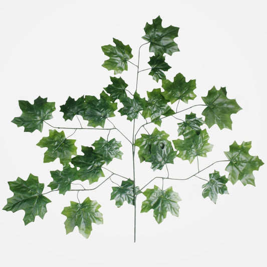 Vihreä vaahteran tekokasvin oksa 73 cm - Tekokukat