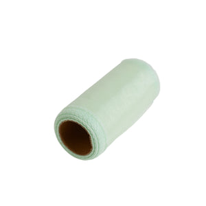 Vaalea mintunvihreä organzakangas 12 cm × 9,14 m