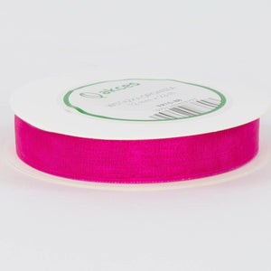 Purppuranvärinen organzanauha 12 mm × 22,86 m