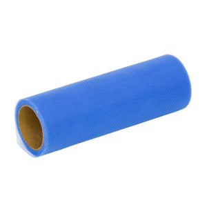 Murrettu sininen tylli 15 cm × 9,14 m