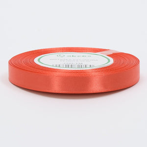 Korallinpunainen satiininauha 12 mm × 32,92 m