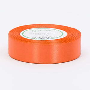 Korallinpunainen satiininauha 25 mm × 32,92 m