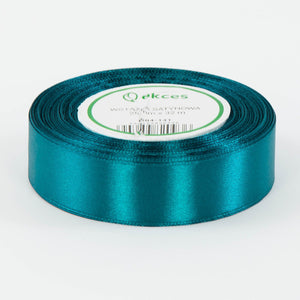 Sinivihreä/sininen satiininauha 25 mm × 32,92 m