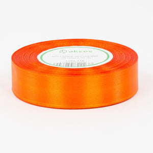 Kirkkaanoranssi satiininauha 25 mm × 32,92 m