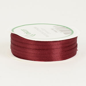 Viininpunainen satiininauha 3 mm × 45,72 m