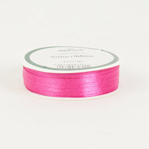 Kirkkaanpinkki satiininauha 3 mm × 45,72 m