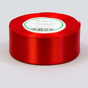 Kirkkaanpunainen satiininauha 38 mm × 32,92 m