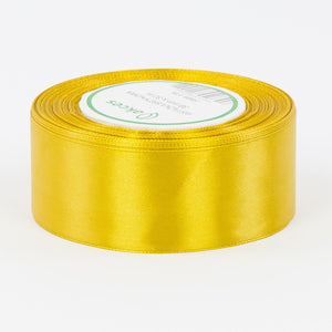 Kullankeltainen satiininauha 38 mm × 32,92 m