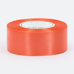 Korallinpunainen satiininauha 38 mm × 32,92 m