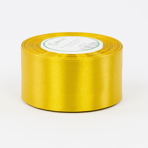 Kullankeltainen satiininauha 50 mm × 32,92 m