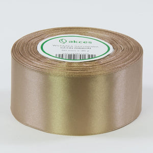 Harmahtava kullanvärinen satiininauha 50 mm × 32,92 m