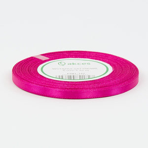 Kirkkaanpinkki satiininauha 6 mm × 32,92 m