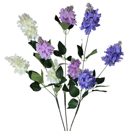 Lilla kunstlill juhuslik värv 75 cm - Kunstlilled