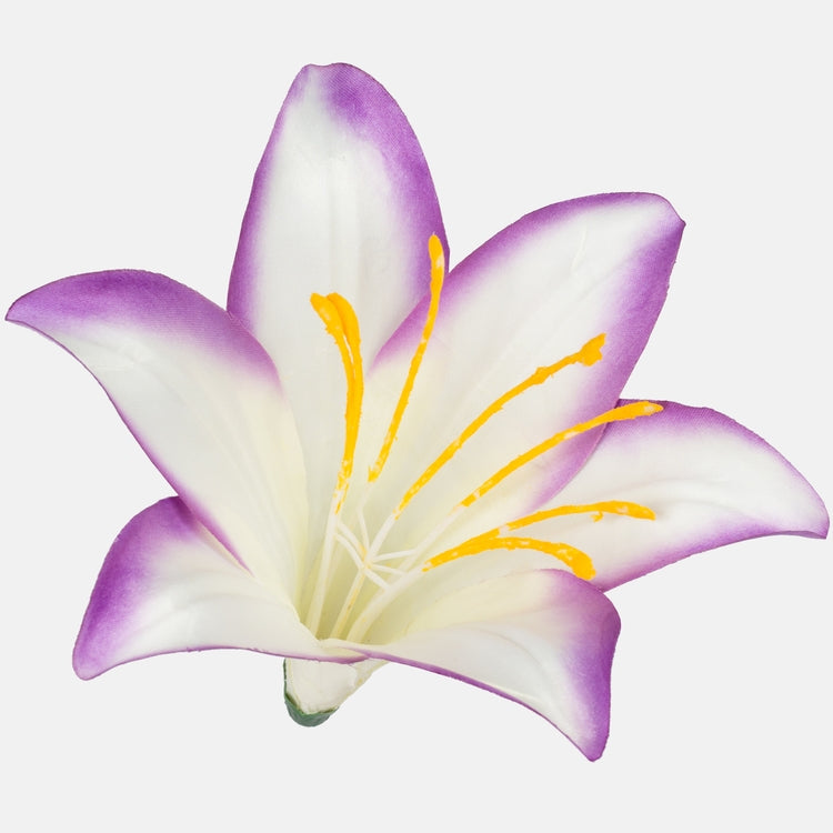 Satiinliilia kunstlillepea kreem-lilla Ø16 cm - Kunstlilled