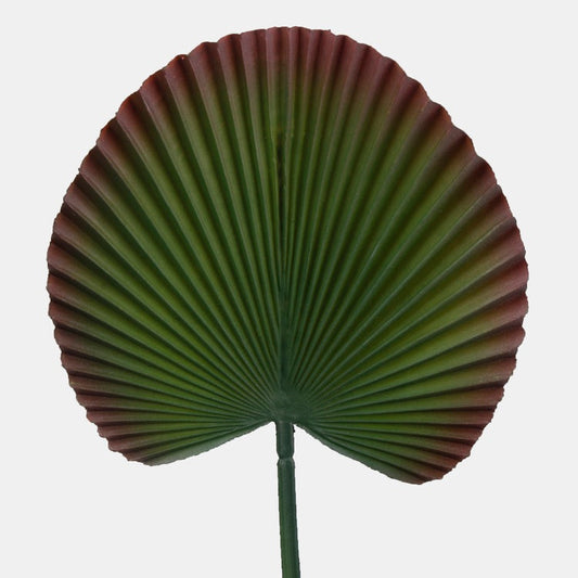 Tummanvihreä palmunlehti tekolehti 35 cm - Tekokukat