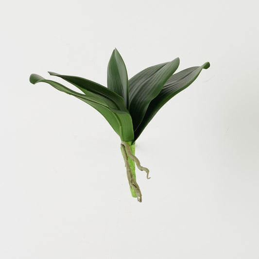 Orkidean lehtiosa tekokasvi vihreä 24 cm - Tekokukat