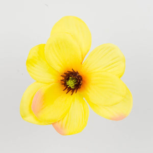 Vaaleankeltainen-roosa magnolian kukkapää Ø11 cm