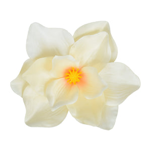 Vaaleankeltainen-vaaleanroosa magnolian kukkapää Ø16 cm