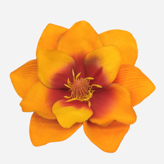 Oranž magnoolia kunstlillepea Ø17 cm - Kunstlilled