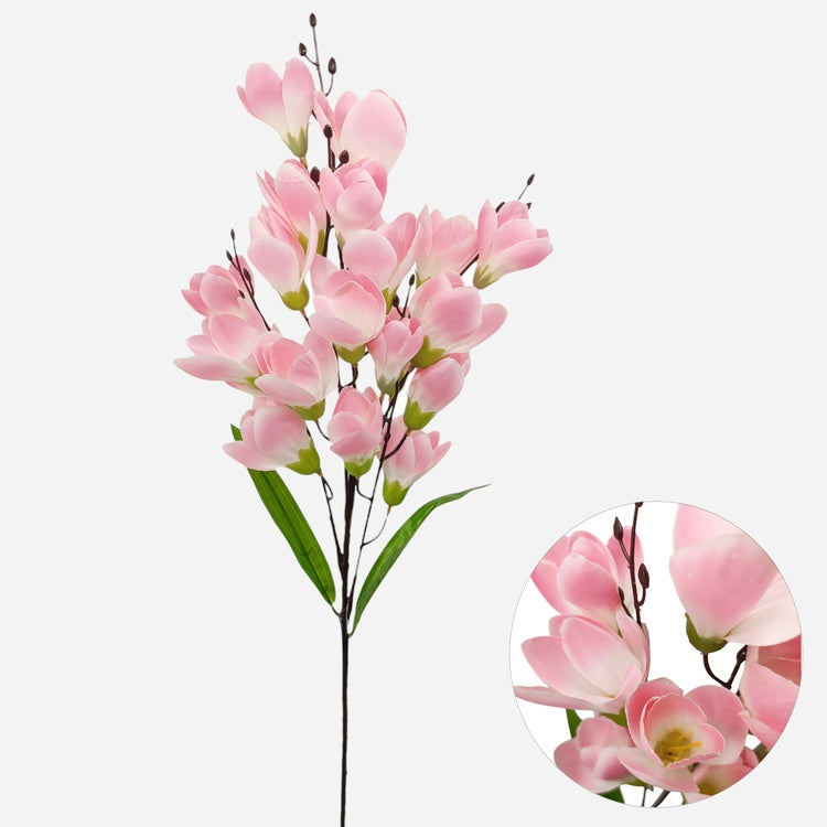 Roosa magnoolia kunstlilleoks 86 cm - Kunstlilled