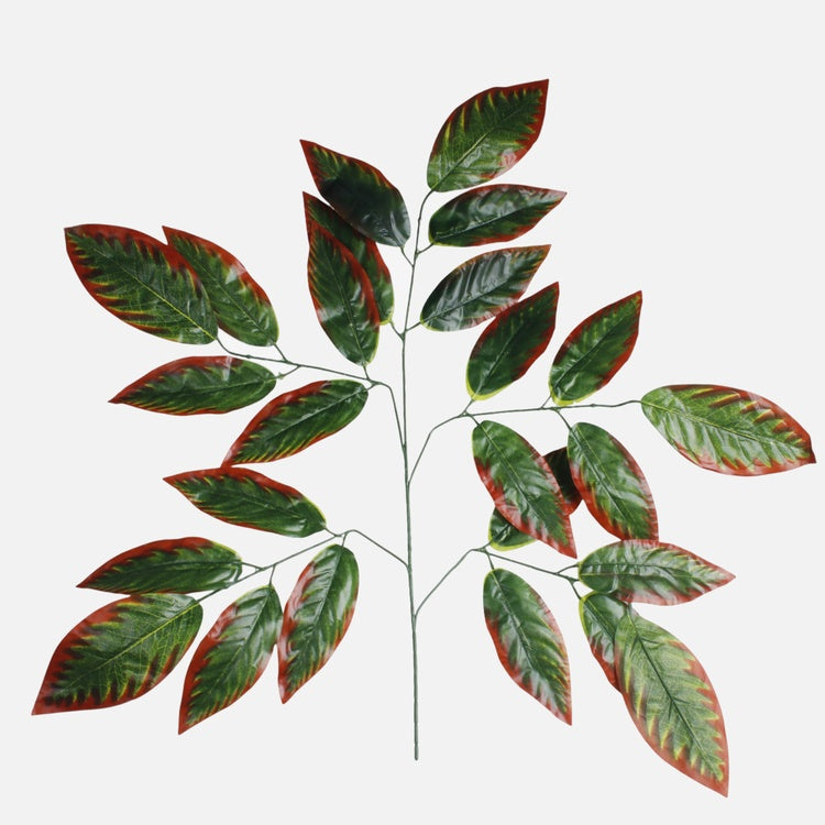 Mango kunsttaime oksa rohekaspunane ääris 72 cm - Kunstlilled