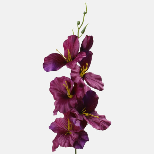 Violetti satiini gladiolus tekokukkaoksa 55 cm - Tekokukat