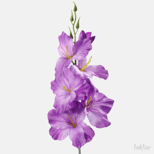Violetti satiininen gladiolus tekokukka 55 cm - Tekokukat