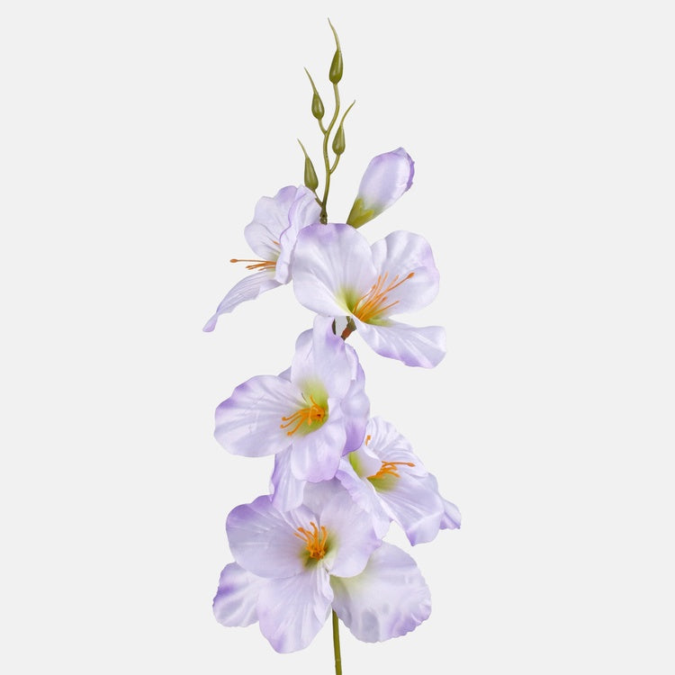 Helelilla satiingladiooli kunstlill 55 cm - Kunstlilled